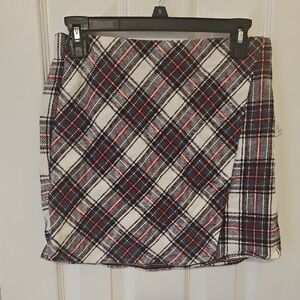 SO Plaid Pencil Skirt - Red, Blue, and White
